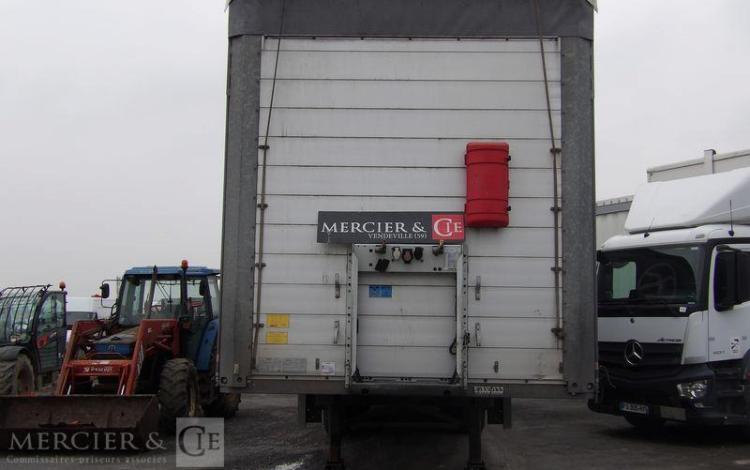 SCHMITZ SEMI-REMORQUE BACHEE 3 ESSIEUX AVEC HAYON DHOLLANDIA 2000KG – PTAC 39 TONNES  FB-609-YF
