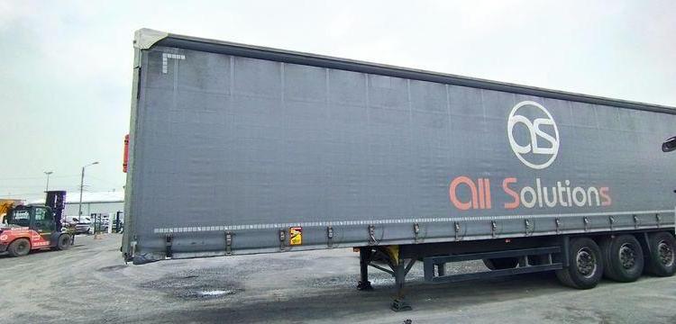 SCHMITZ SEMI-REMORQUE BACHEE 3 ESSIEUX AVEC HAYON DHOLLANDIA 2000KG – PTAC 39 TONNES  FB-609-YF