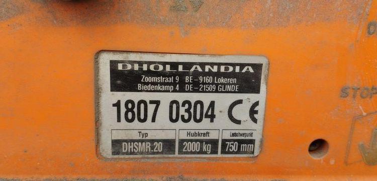 SCHMITZ SEMI-REMORQUE BACHEE 3 ESSIEUX AVEC HAYON DHOLLANDIA 2000KG – PTAC 39 TONNES  FB-609-YF