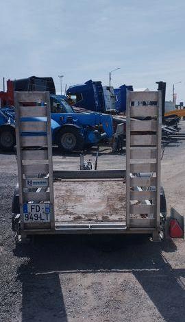 HUBIERE REMORQUE PORTE ENGIN 2 ESSIEUS – PTAC : 2,5 TONNES – ANNEE 2019  FD-949-LT