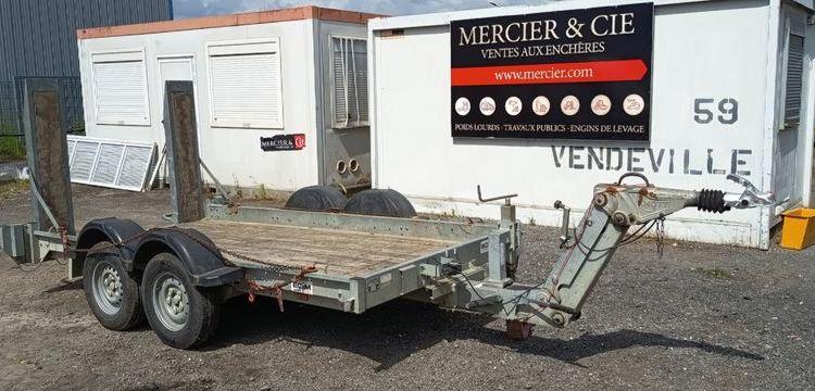 ECIM REMORQUE PORTE ENGIN 2 ESSIEUX PTAC 3T5 – ANNEE 2019  FE-850-RB