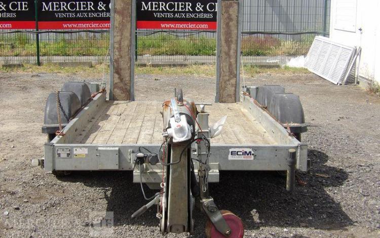 ECIM REMORQUE PORTE ENGIN 2 ESSIEUX PTAC 3T5 – ANNEE 2019  FE-850-RB