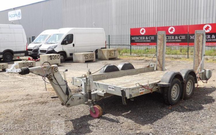 ECIM REMORQUE PORTE ENGIN 2 ESSIEUX PTAC 3T5 – ANNEE 2019  FE-850-RB