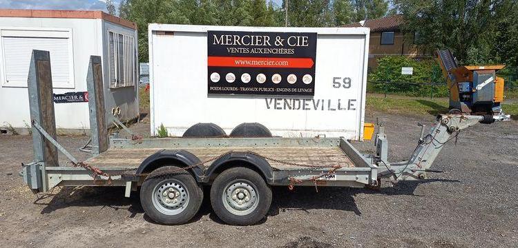 ECIM REMORQUE PORTE ENGIN 2 ESSIEUX PTAC 3T5 – ANNEE 2019  FE-850-RB