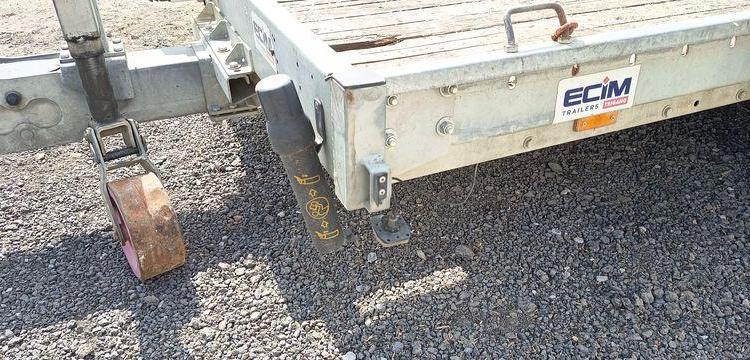 ECIM REMORQUE PORTE ENGIN 2 ESSIEUX PTAC 3T5 – ANNEE 2019  FE-850-RB