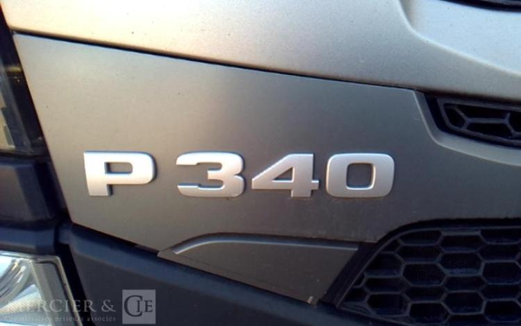 SCANIA PORTEUR P340 CAISSE HAYON GNC 2 ESSIEUX PTAC 19T BLANC FG-934-TT