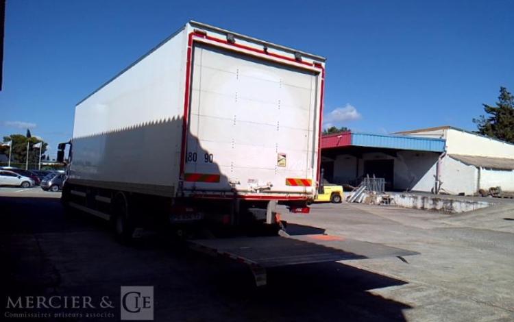 SCANIA PORTEUR P340 CAISSE HAYON GNC 2 ESSIEUX PTAC 19T BLANC FG-934-TT