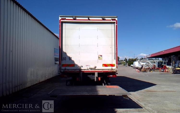SCANIA PORTEUR P340 CAISSE HAYON GNC 2 ESSIEUX PTAC 19T BLANC FG-934-TT