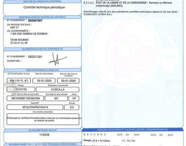 TOYOTA COROLLA 1.8 122H 100 HYBRID DYNAMIC BUSINESS BVA BLANC FM-110-YL