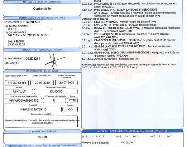 RENAULT KANGOO EXPRESS EXTRA R-LINK BLUE DCI 95 BLANC FR-969-LY