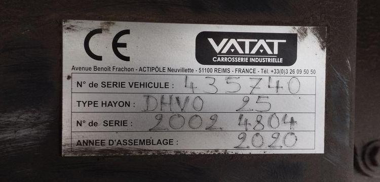 MERCEDES ACTROS S/M 1824 4×2 FG HAYON DHOLLANDIA DHVO25 – DIESEL – 182832 KMS – AN 2020 BLANC FS-305-RY