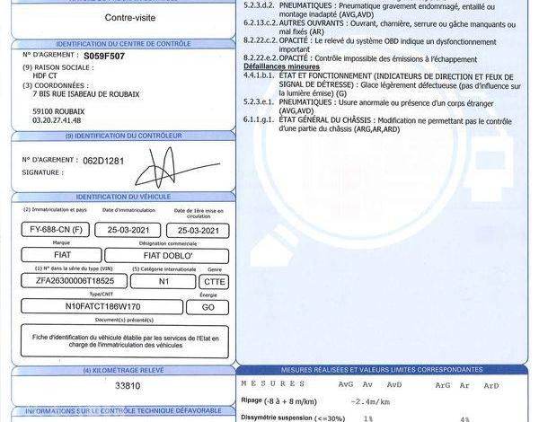 FIAT DOBLO CARGO 1.3 MJT 95 PRO LOUNGE BLANC FY-688-CN