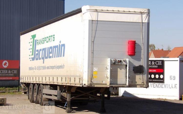 SCHMITZ SEMI REMORQUE BACHEE SCB S3T AVEC HAYON – 3 ESSIUEUX – PTAC 38 TONNES – AN 2021  FZ-756-BZ
