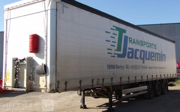 SCHMITZ SEMI REMORQUE BACHEE SCB S3T AVEC HAYON – 3 ESSIUEUX – PTAC 38 TONNES – AN 2021  FZ-756-BZ
