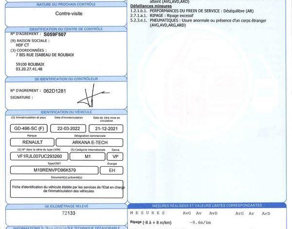 RENAULT ARKANA 1.6 E-TECH 145H 95 FULL-HYBRID 1.2kWh RS LINE GRIS GD-496-SC