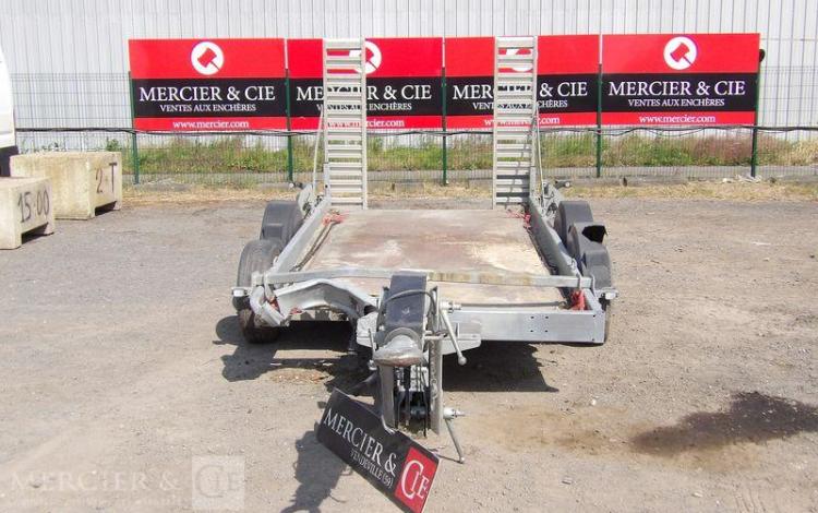HUBIERE REMORQUE PORTE ENGIN 2 ESSIEUX PTAC 3,5 TONNES  GE-700-AC