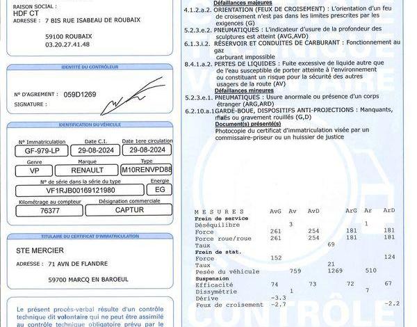 RENAULT CAPTUR BUSINESS TCE 100 GPL GRIS GF-979-LP