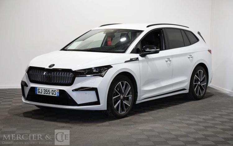 SKODA ENYAQ IV 82KWH BLANC GJ-355-QS