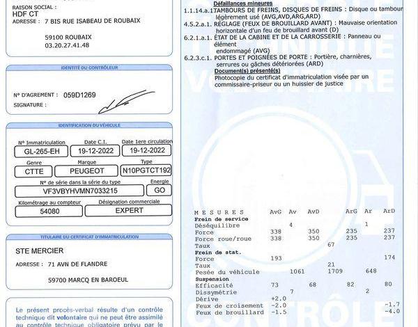 PEUGEOT EXPERT ASPHALT STD 1,5 BLANC GL-265-EH