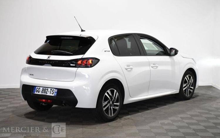 PEUGEOT 208 STYLE PURETECH 75 S&S BLANC GQ-892-TS
