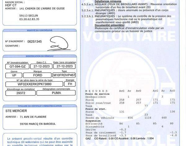 FORD PUMA 2 F125 TITANIUM BUS GRIS GT-594-GZ