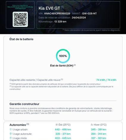 KIA EV6 77KWH GTL BUS GRIS GW-028-NT