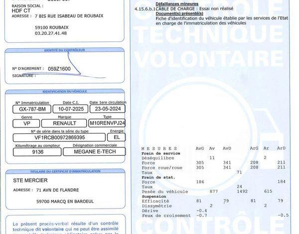 RENAULT MEGANE E-TECH EQUILIBRE 130CH BLANC GX-787-BM