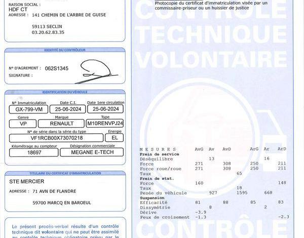 RENAULT MEGANE EV40 E-TECH ELECTRIC 130 40kWh STANDARD-CHARGE EQUILIBRE BLANC GX-799-VM