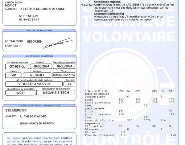 RENAULT MEGANE E-TECH 1 EQUILIBRE 130CH BLANC GX-981-QJ
