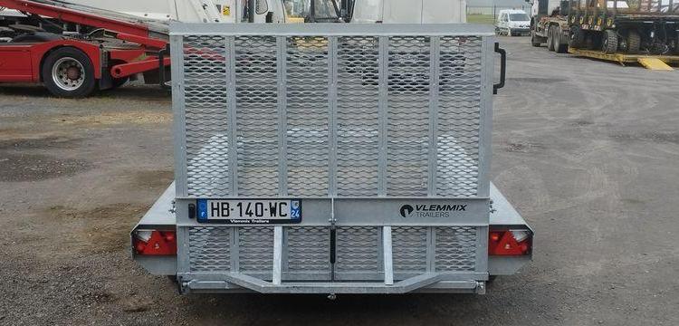 VLEMMIX REMORQUE PORTE ENGIN 2 ESSIEUX – PTAC 2,7 TONNES – ANNEE 2025  HB-140-WC