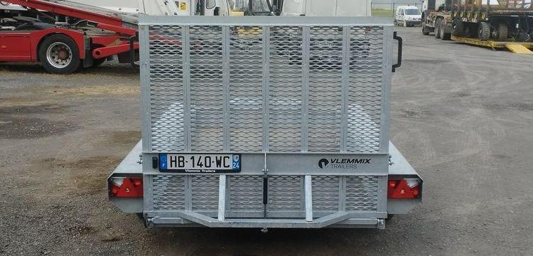 VLEMMIX REMORQUE PORTE ENGIN 2 ESSIEUX – PTAC 2,7 TONNES – ANNEE 2025  HB-140-WC