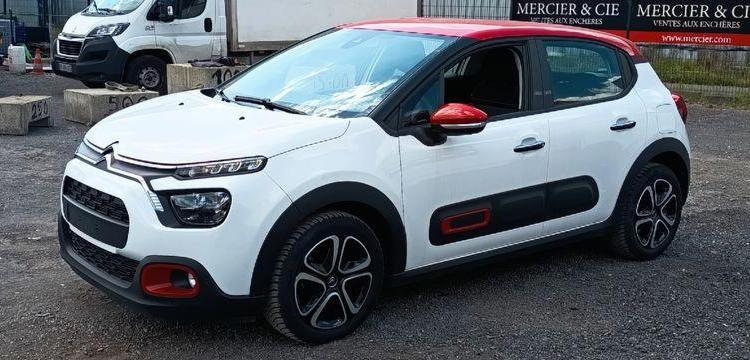 CITROEN C3 1.2 PURETECH 110 SHINE EAT – ESSENCE – 7537 KMS – ANNEE 2022 BLANC PZ2M217