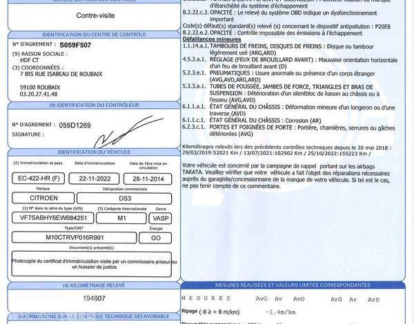 CITROEN DS3 1.6 BLUEHDI 100 BECHIC BLANC EC-422-HR