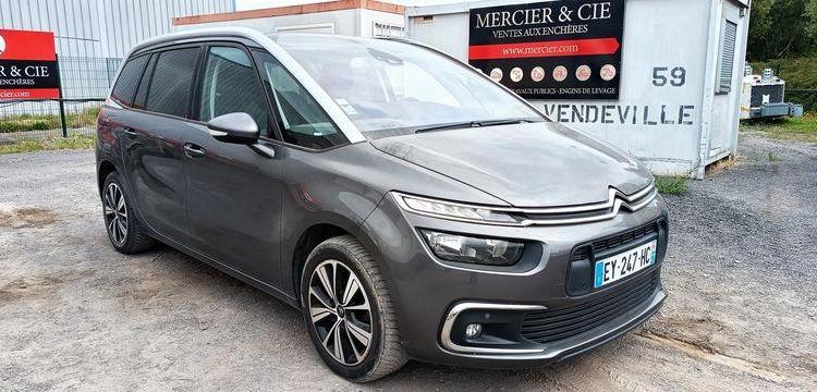 CITROEN GRAND C4 SPACETOURER 2.0 BLUEHDi FAP 16V EAT8 S&S 163 CV BOITE AUTO – 180173 KMS GRIS EY-247-HC