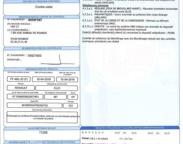 RENAULT CLIO BUSINESS DCI 75 BLANC FF-482-JD