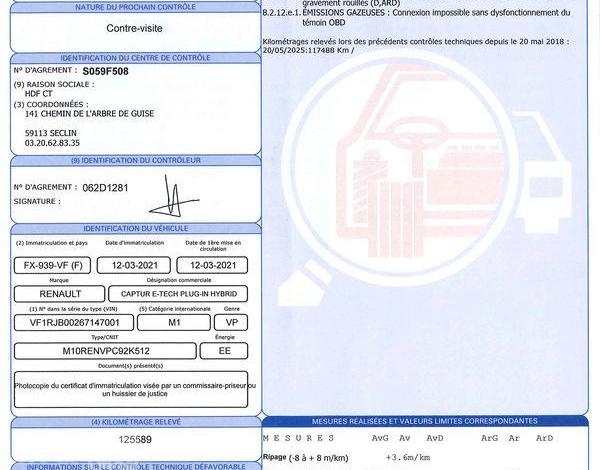 RENAULT CAPTUR INTENS E-TECH LUG IN 160 BLEU FX-939-VF