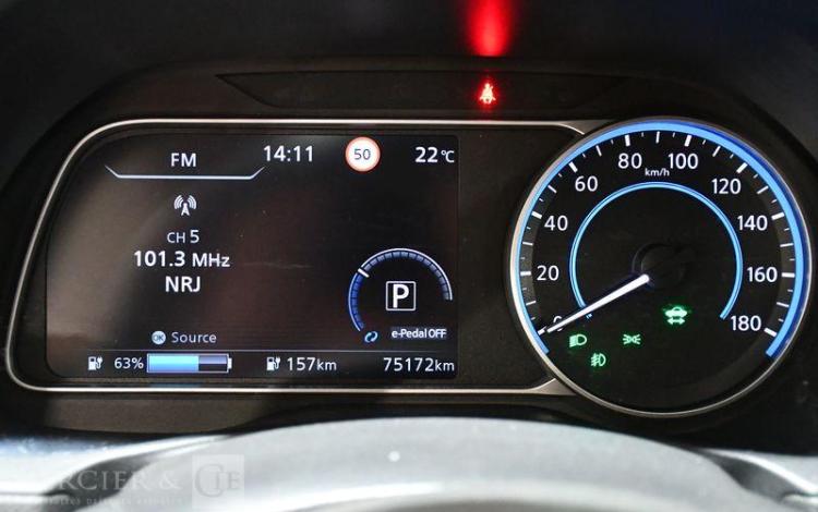 NISSAN LEAF ELECTRIC 150 40KWH AVEC BATTERIE 10E ANNIVERSAIRE BVA GRIS GA-344-JC