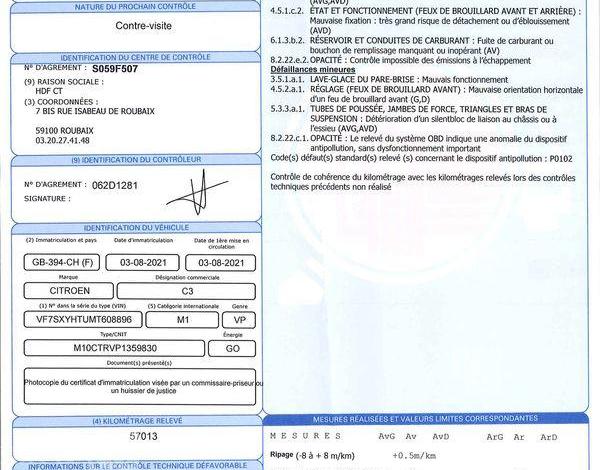CITROEN C3 BLUEHDI 100 S&S BLANC GB-394-CH
