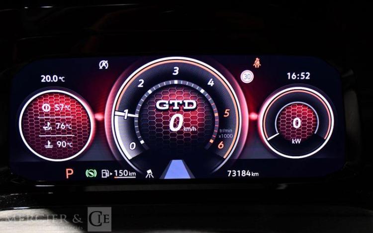 VOLKSWAGEN GOLF 2,0 TDI SCR 200CH GTD DSG7 BLANC GE-606-XY