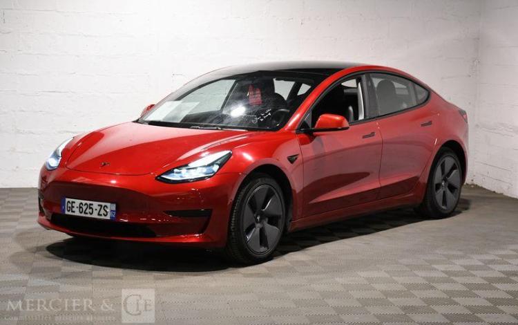 TESLA MODEL-3 ELECTRIC 285 60KWH STANDARD PLUS PREMIUM BVA ROUGE GE-625-ZS