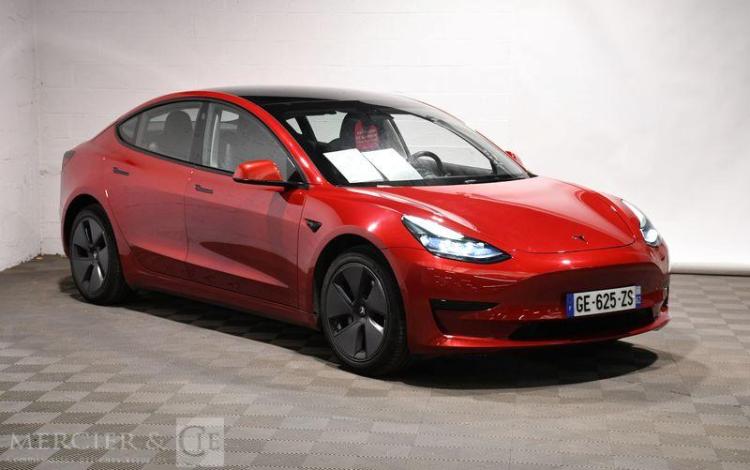 TESLA MODEL-3 ELECTRIC 285 60KWH STANDARD PLUS PREMIUM BVA ROUGE GE-625-ZS