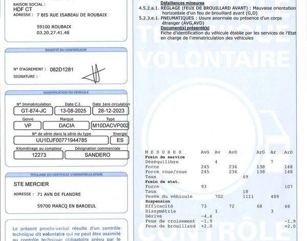 DACIA SANDERO EXPRESSION TCE 90 BLANC GT-874-JC