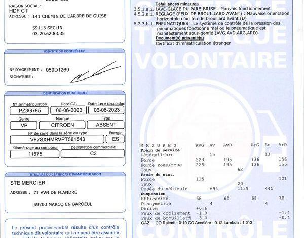 CITROEN C3 GRIS PZ3G785