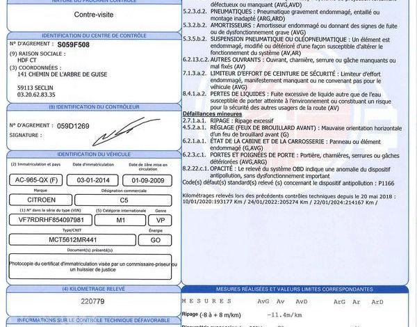 CITROEN C5 2,0 HDI 140 CONFORT GRIS AC-965-QX