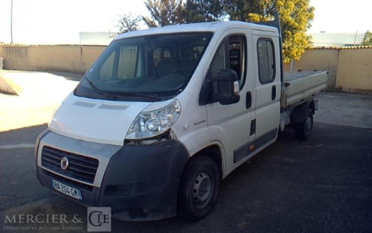 FIAT DUCATO DOUBLE CABINE 120 MULTIJET PLATEAU RIDELLES BLANC BA-204-GM