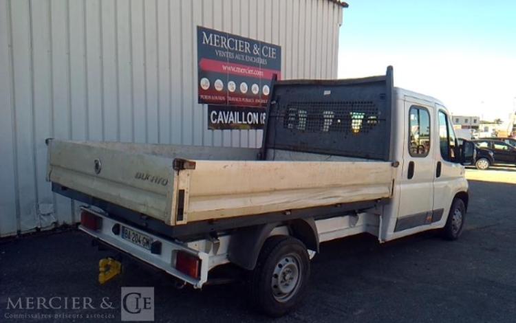 FIAT DUCATO DOUBLE CABINE 120 MULTIJET PLATEAU RIDELLES BLANC BA-204-GM
