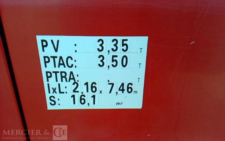 IVECO 35S11  NACELLE SUR VL 16M  2763H MULTITEL 160 ALU/DS ROUGE BY-680-LH
