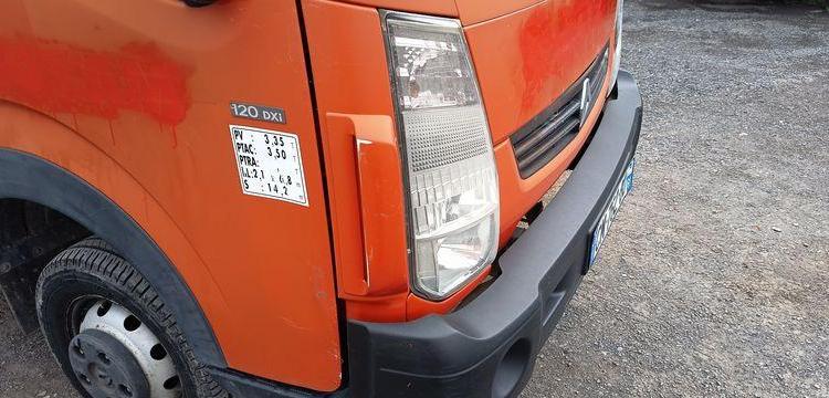 RENAULT MAXITY AVEC NACELLE MULTITEL MT222AZ 22M DIESEL – 3618 HEURES – 55167 KMS ROUGE CM-762-BD