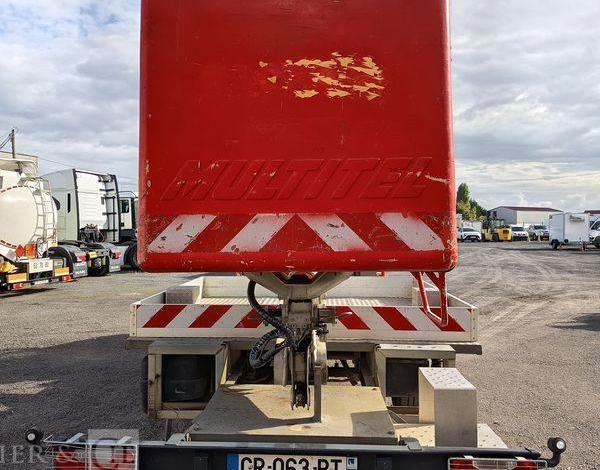IVECO DAILY 35S11 AVEC NACELLE MULTITEL 160 ALU/DS – 16M – 2755 HEURES – 94713 KMS ROUGE CR-063-RT