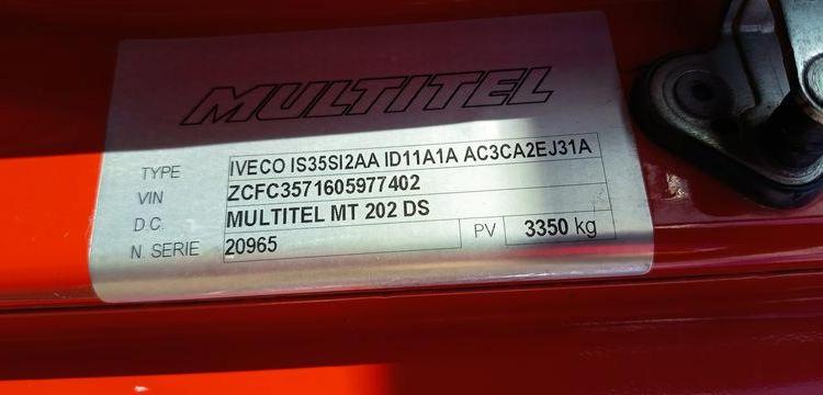 IVECO 35S12 AVEC NACELLE MULTITEL MT202DS 20M  DC-603-JW